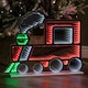 image 1 of 60cm Standing Christmas Train Infinity Decoration with Multi-Coloured LEDs