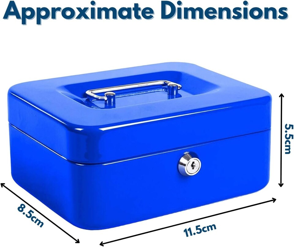 image 1 of Marco Paul 4.5'' Cash Box - Blue