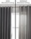 image 3 of Pencil Pleat Blackout Curtain Lining 116cm x 175cm White | White | White