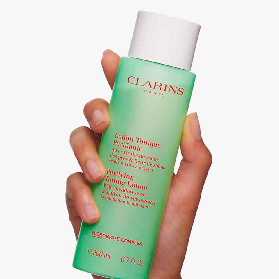 image 1 of Clarins Purifying Toning Lotion 200ml - Alcohol-Free Toner for Combination to Oily Skin