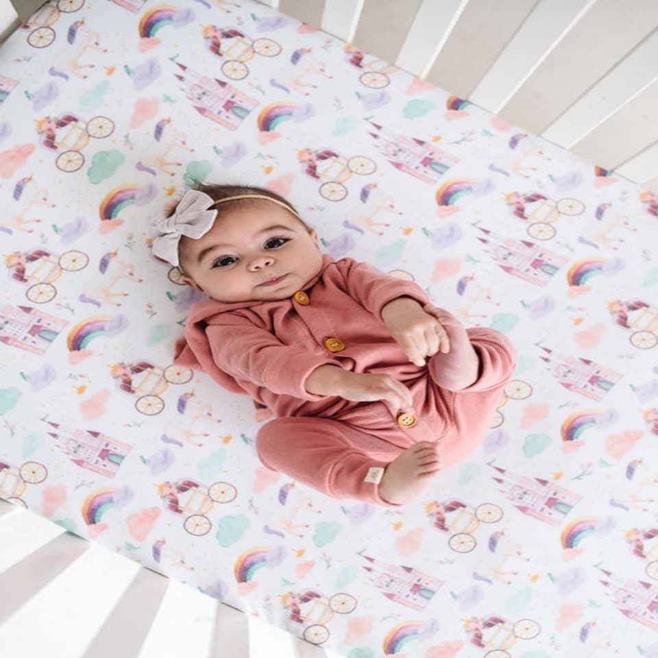image 1 of Copper Pearl Premium Elasticised Cot Sheet Enchanted