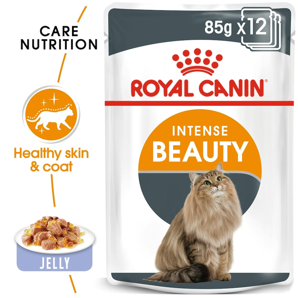 image 1 of ROYAL CANIN® Intense Beauty Care Adult Wet Cat Food N/A | Size: 12 x 85g
Texture: Jelly