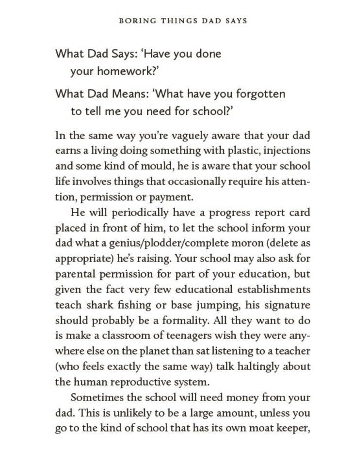 image 1 of Boring Things Dad Says