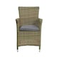 image 2 of Wentworth 4 Seater Round Carver Dining Set - Synthetic Rattan - H74 x W110 x L110 cm - Beige