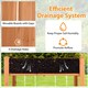image 7 of COSTWAY Wooden Planter Box Raised Garden Bed Brown Brown
