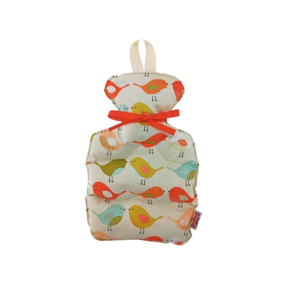 image 1 of The Wheat Bag Company Microwaveable Lavender Wheat Bottle Birds Burnt Orange