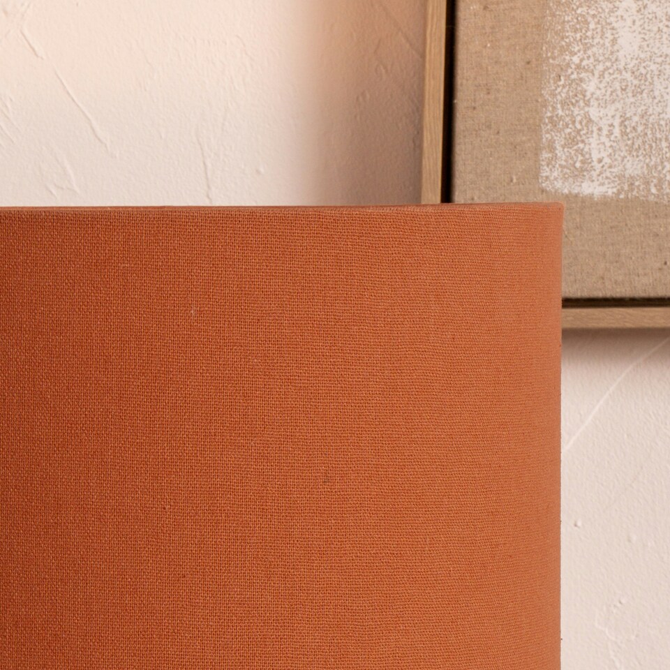 image 1 of 45cm Terracotta Table Lampshade Drum Floor Lamp Shade