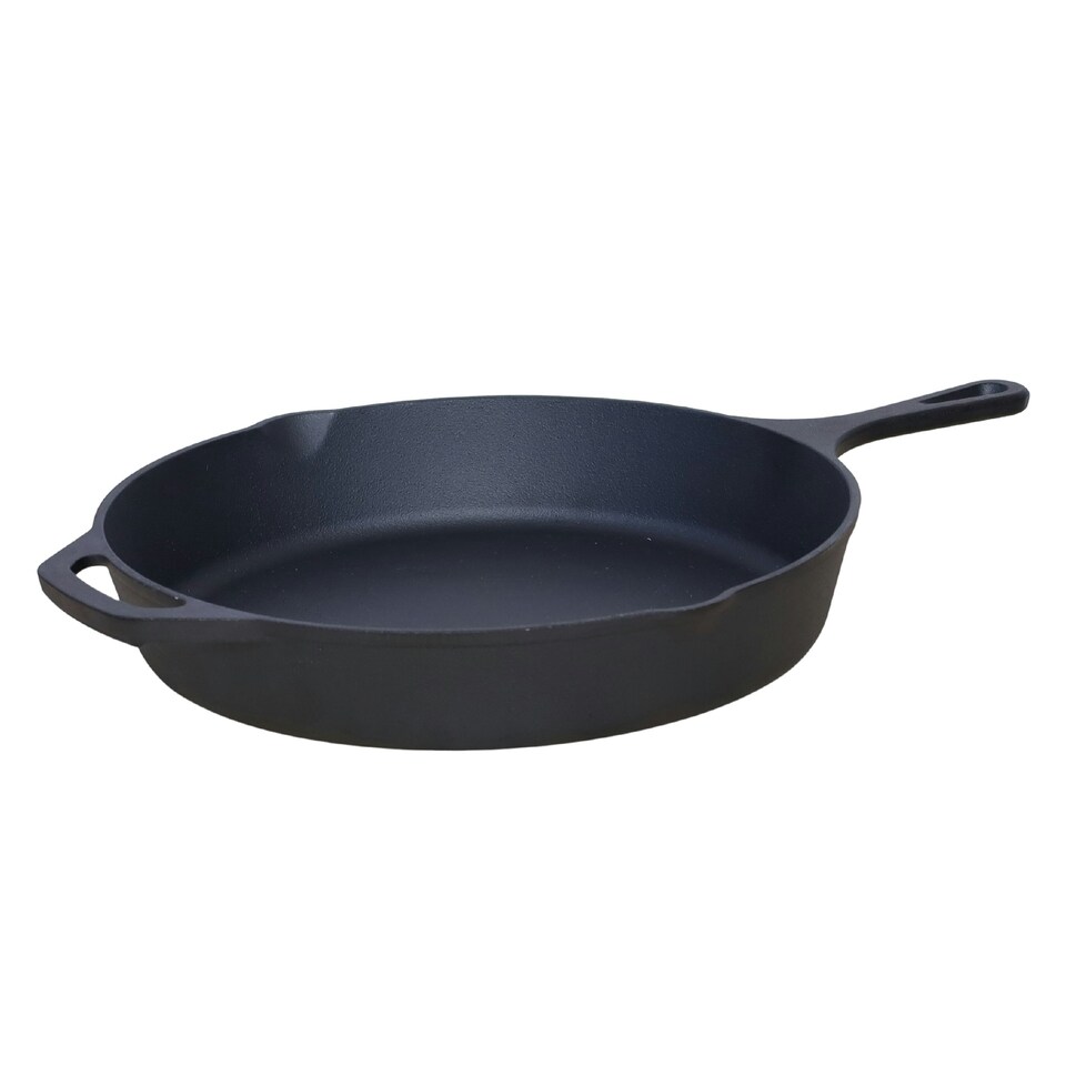 image 1 of Buckingham Pre-Seasoned Cast Iron Frying Skillet Pan 31.5 cm.