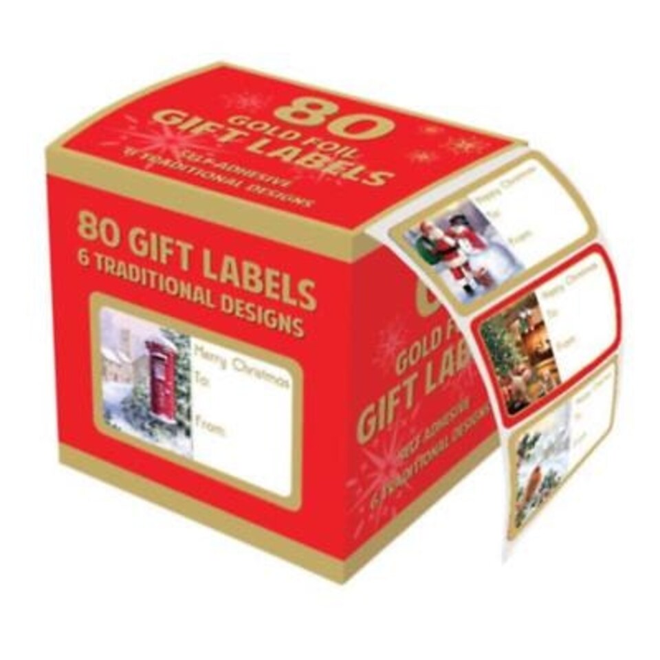image 1 of Pack of 80 Goldfoil Adhesive Labels