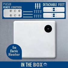 Purus 600W Smart Wifi Eco Heater Electric Panel Radiator Wall