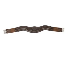 Supreme Products Pro Performance Leather Anatomical Horse Girth | Brown | Brown | 48in | 1