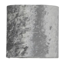 Grey Crushed Velvet 15.5cm Table Lamp Shade Grey
