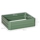 image 3 of Outsunny Set of 2 Raised Garden Bed Galvanised Planter Box Easy Setup Dark Grey