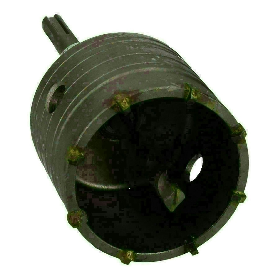 image 1 of 65mm Metric Core Drill With SDS Arbor And Pilot Drill Brick Stone Block Cutter