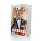 image 2 of Cheers Bond Cat Gentleman With Martini Drink Congratulations Card