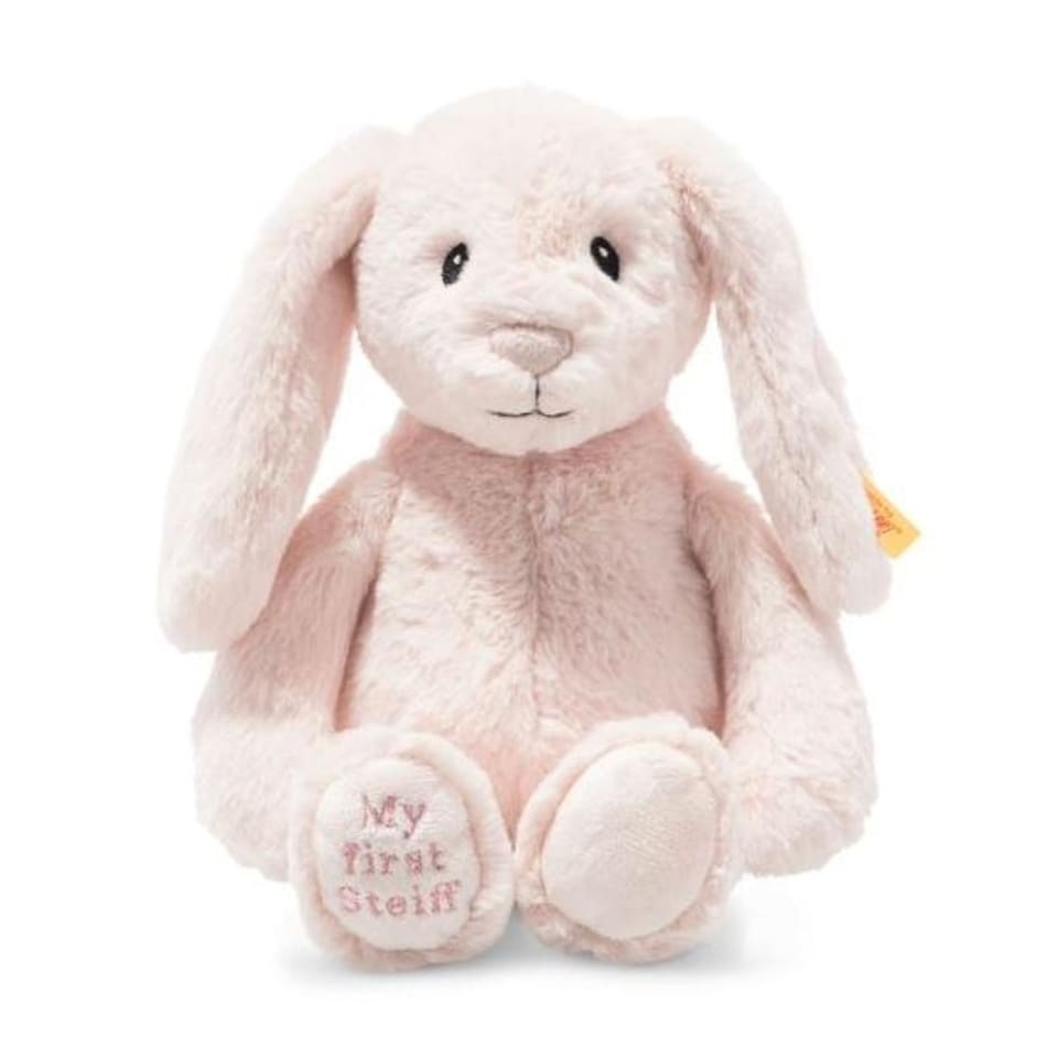 image 1 of Steiff My First Steiff Hoppie Rabbit, Soft Toy, Pink | Pink | Pink