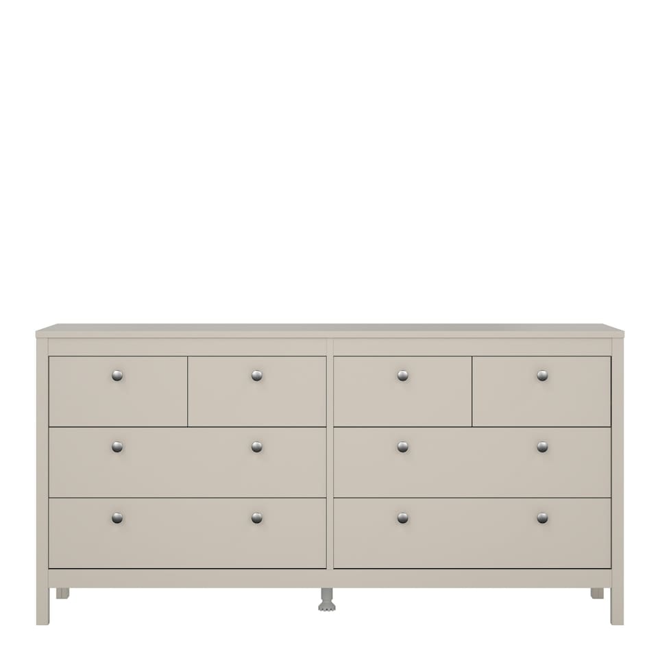 image 1 of Madrid Double Dresser 4+4 Drawers in Cashmere N/A