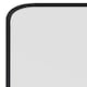 image 5 of The Angulis - Black Aluminium curved Edge Wall Leaner Mirror 68"x33" (174X85CM) Black