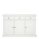 image 2 of Paris Sideboard with 3 doors and 3 drawers in White White