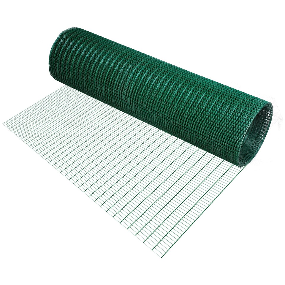 image 1 of PVC Coated Welded Wire Mesh Chicken Poultry Aviary Fence Run Hutch Pet Rabbit