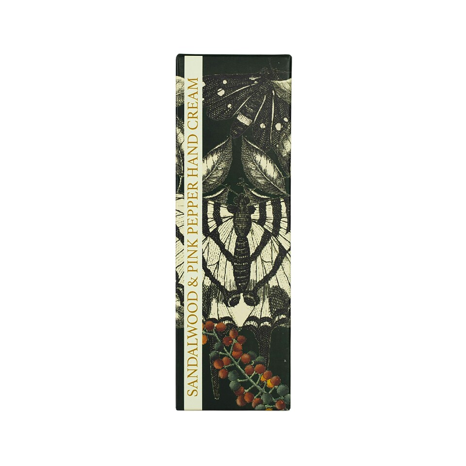image 1 of The English Soap Company Royal Botanical Gardens Kew Hand Cream, Sandalwood Hand Cream, Moisturising Hand Cream for Men and Women, 75ml