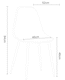 image 6 of Aspen Grey Oak Effect 120cm Rectangular Dining Table with 4 Curve Plastic Chairs - Modern Dining Set | Grey | One Size | 1