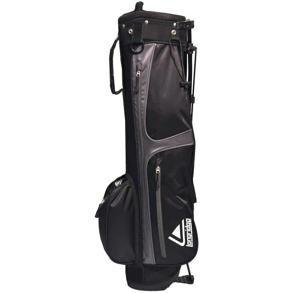 image 1 of Longridge Golf Club Stand Bag - Black/Silver - One Size