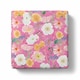 image 1 of Flowers on Hot Pink Gift Wrapping Paper Roll 3m