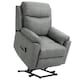 image 1 of HOMCOM Power Lift Chair Electric Riser Recliner with Remote Control, Grey | Grey | One Size