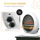 image 5 of HOMCOM Table Top Electric Fireplace Heater W/ LED Flame Rotatable Head Black