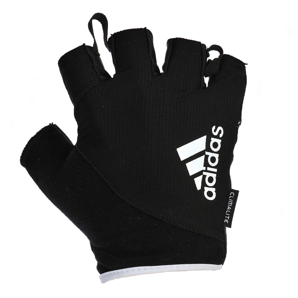 image 1 of Adidas Essential Weight Lifting Gloves — XXL, Black/White | Multi | Black/White | 2XL