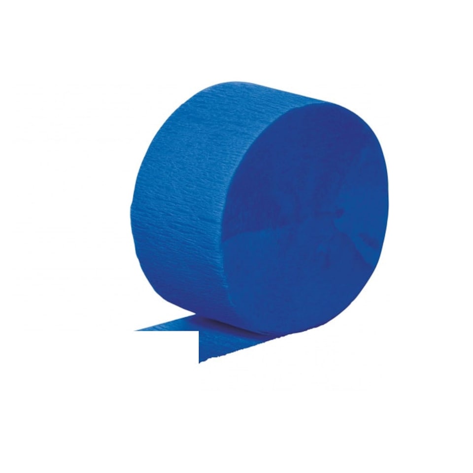 image 1 of Creative Crepe Plain Streamer - Blue - 81in