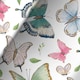 image 3 of Pastel Butterflies White Gift Wrapping Paper Roll 3m
