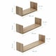 image 5 of Tutti Bambini Set of Three U-Shaped Wall Shelves - Oak