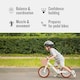 image 7 of Allis Lumi Balance Bike for 2 Year Olds with Basket & Bell - White | White | 12" Balance Bike | 1