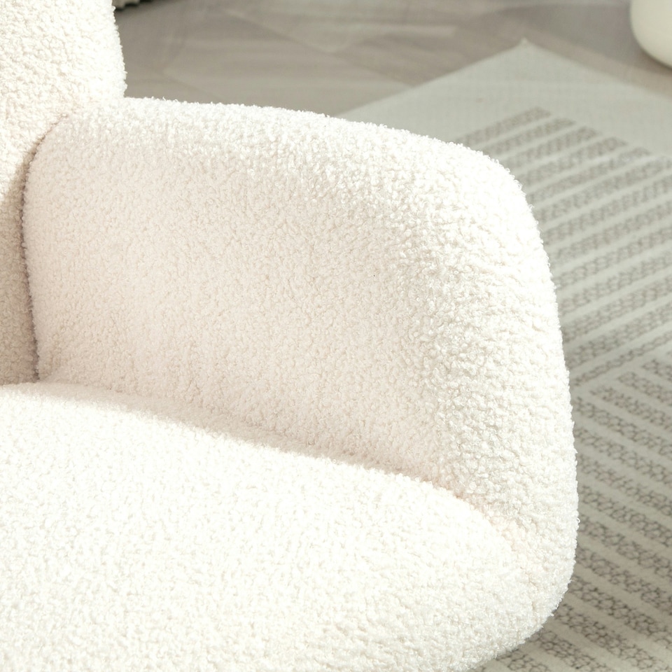 image 1 of HOMCOM Rocking Chair, Modern Armchair with Backrest for Bedroom
