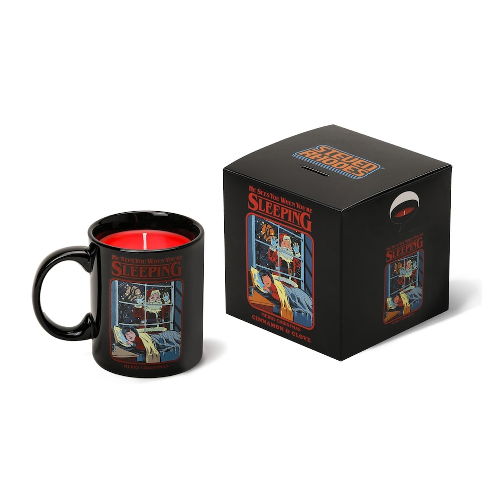 image 1 of He Sees You When Your Sleeping Mug Candle - Cinnamon & Clove