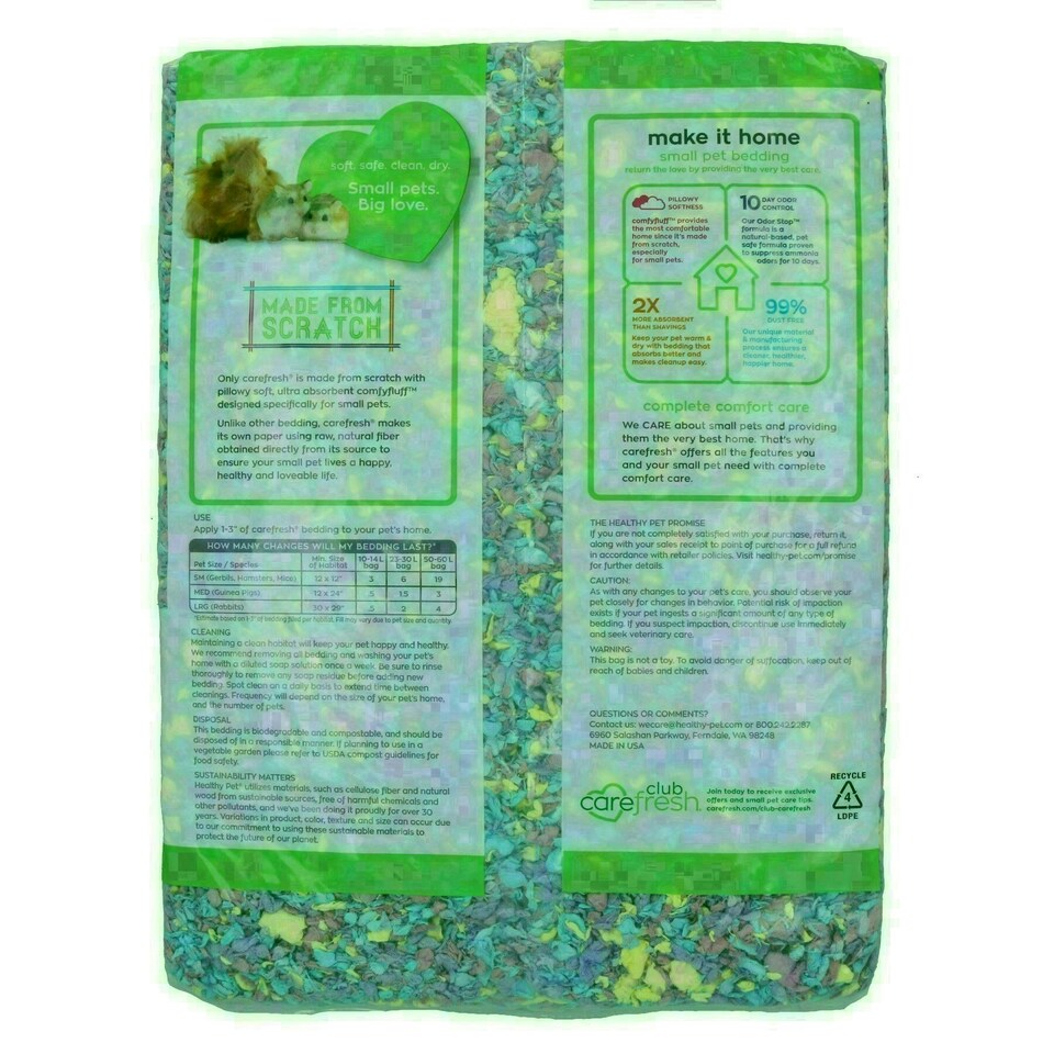 image 1 of 1Pk Confetti 50L Quality Pet Small Animal Bedding 99% Dust Free