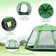 image 7 of Outsunny 6 Person Camping Tent 2-Tier Pop-up Tent w/ Portable Carry Bag