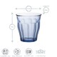 image 3 of Duralex Picardie Drinking Glasses - 250ml Tumblers for Water, Juice - Blue - Pack of 6 | Blue | Blue