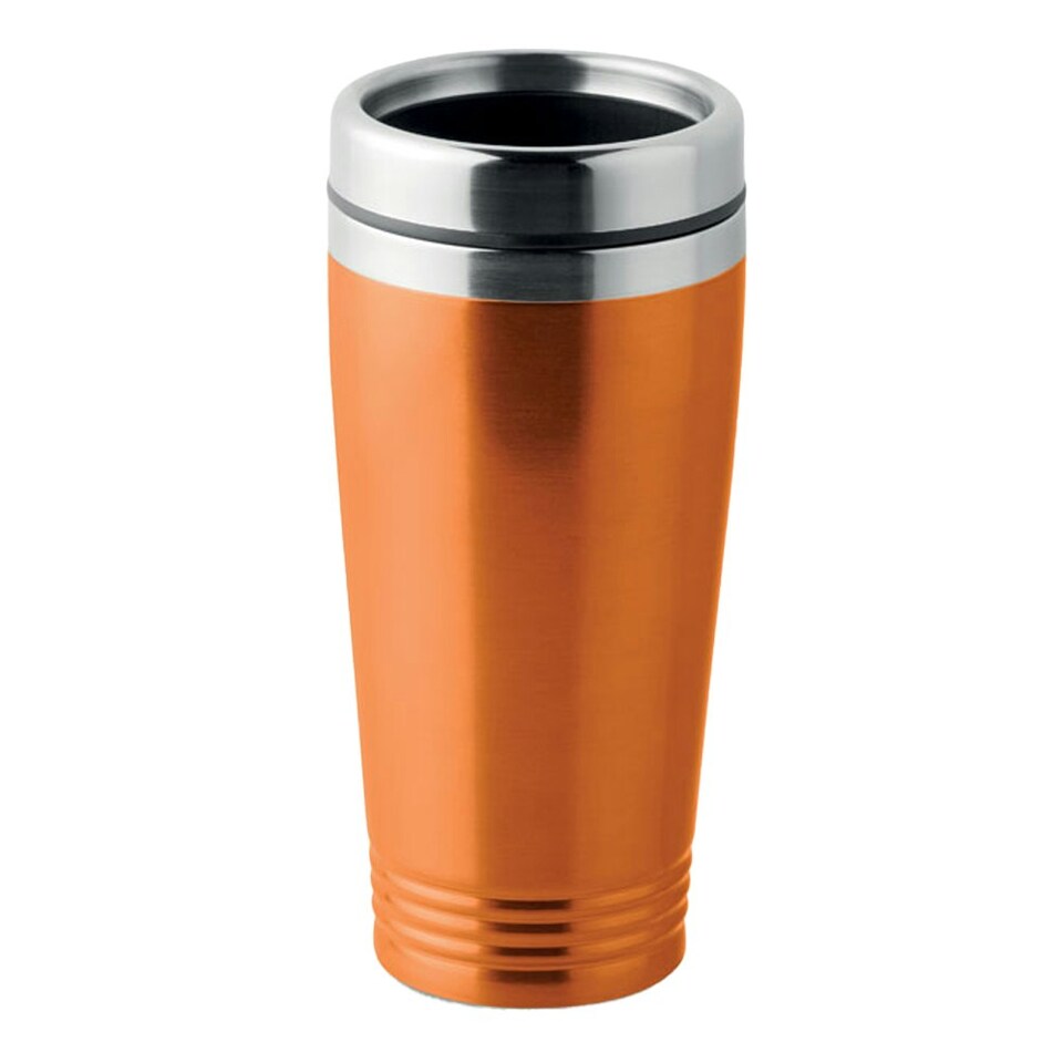 MidOcean Rodeo Colour Double Wall Travel Cup - Orange - One Size Orange