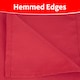image 5 of 10pcs Red 100% Polyester Table Napkins with Hemmed Edges - 20 Inch