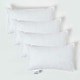 image 1 of Homescapes Luxury Duck Feather Cushion Pad Insert Inner 50 x 30 cm (20 x 12 inches) - Pack of 4 | White | 50 x 30 cm (20 x 12")