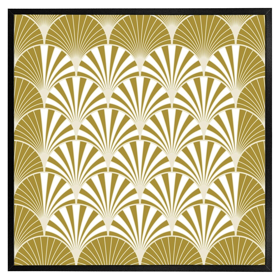 image 1 of Golden semi circles (Picture Frame) Grey | XL