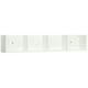 image 1 of HOMCOM Wooden Wall-Mounted Storage Media Display Shelf Center Rack, White