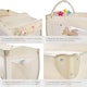 image 7 of Travel Cot Dog - foldable, with changing mat, for children up to 36 months | Cream | beige | 132 x 75 x 104 cm | 1