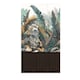 image 1 of AS Creation Tropical Leaf & Wood Slats 2 In 1 Vinyl Textured Wallpaper - Black/Multicoloured - 8.8m x 53cm Black