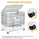 image 5 of Yaheetech Small Animal Cage Habitat On Wheel