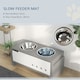 image 5 of PawHut Height Adjustable Dog Feeding Storage w/ 2 Stainless Steel Bowls Grey