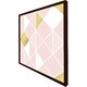 image 3 of Pink & gold geometric (Picture Frame) White | S